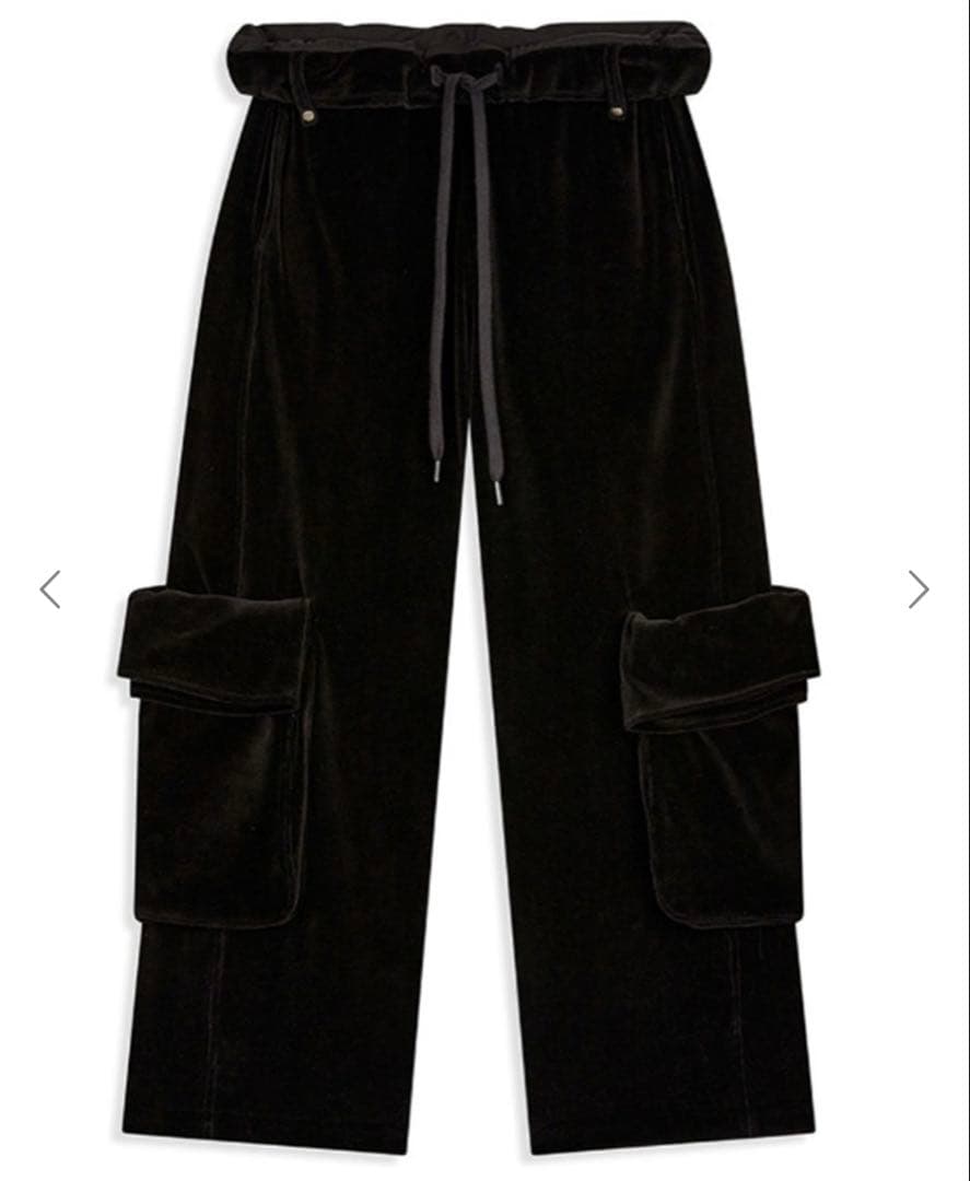 パンツ open yy ROLLED WAIST VELOUR CARGO PANTS