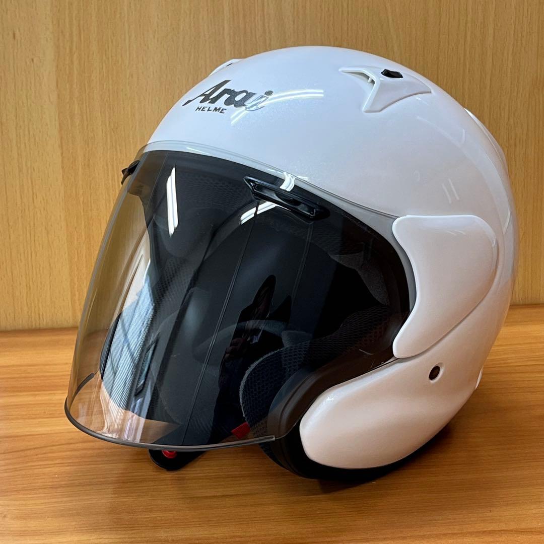 Arai ジェットヘルメット ホワイト SNELL MZF 55〜56cm