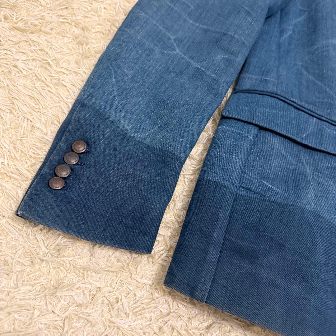 イタリア製　ディーゼル　テーラードジャケット　デニム　L相当　メンズ