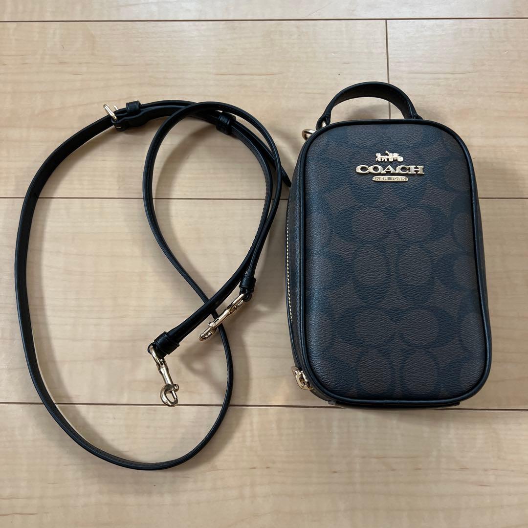 COACH ショルダーバッグ ダークブラウン