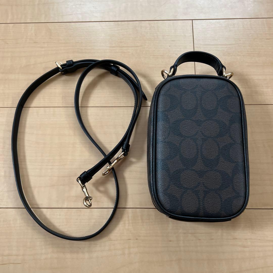 COACH ショルダーバッグ ダークブラウン