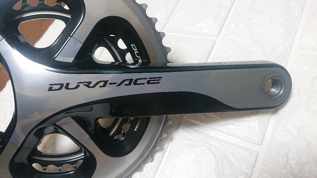 DURA-ACE 9000クランクセット シルバー/ブラック美品