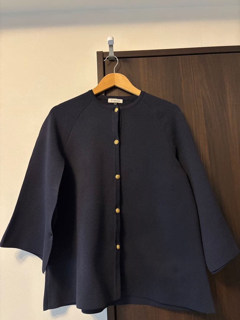 試着のみO wau no オアーノ ケープカーディガン　 SMサイズ