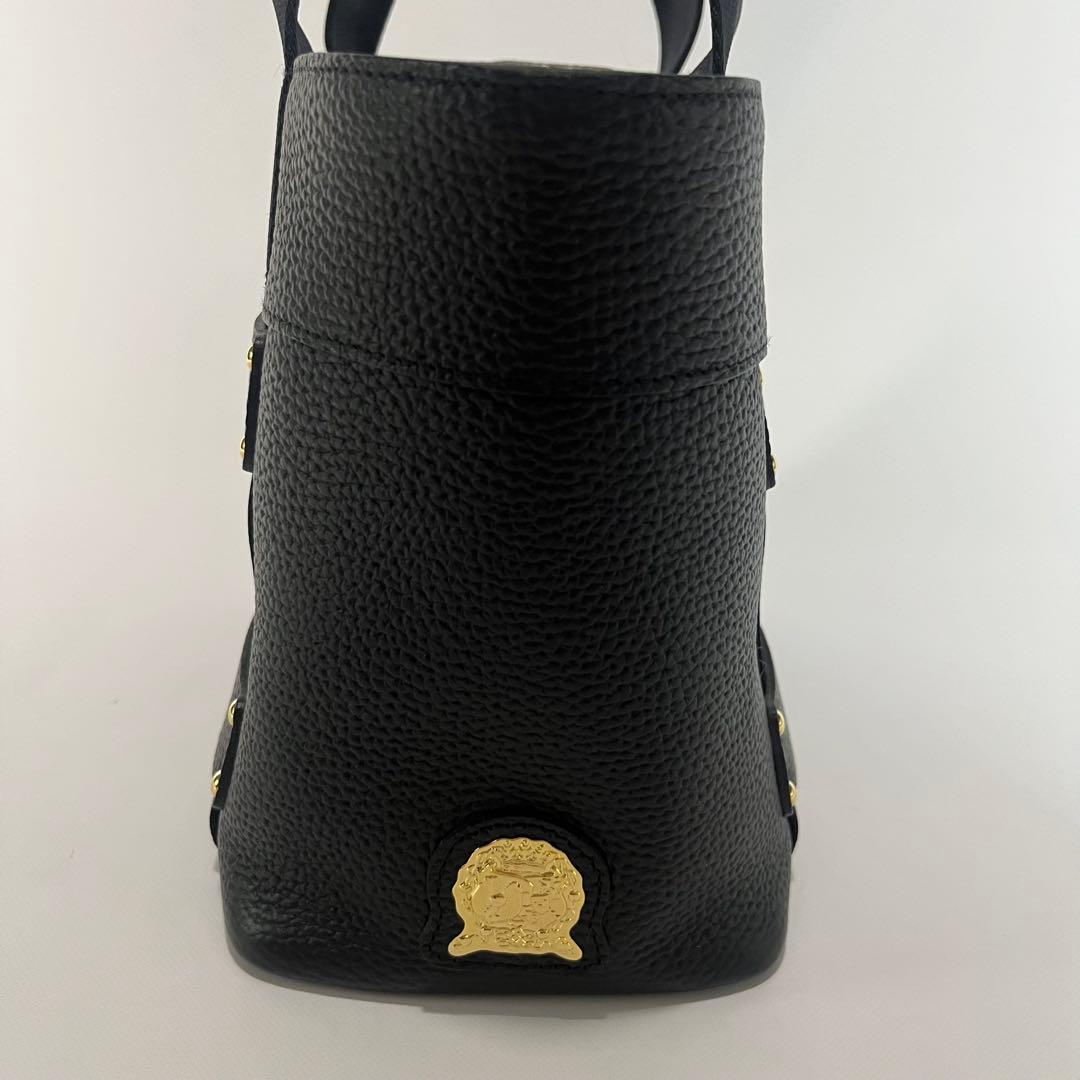 未使用級　A.D.M.J . デイリー　トートバッグ　レザー　ブラック　黒