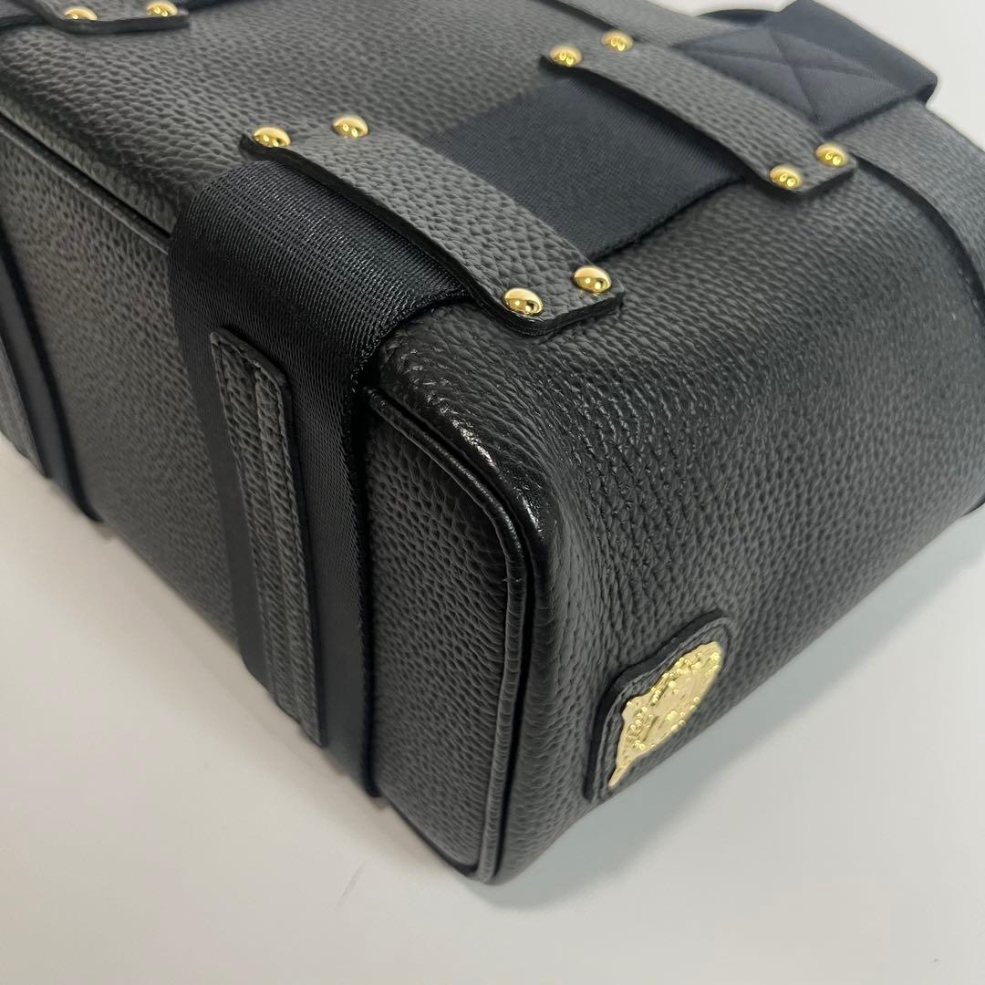 未使用級　A.D.M.J . デイリー　トートバッグ　レザー　ブラック　黒