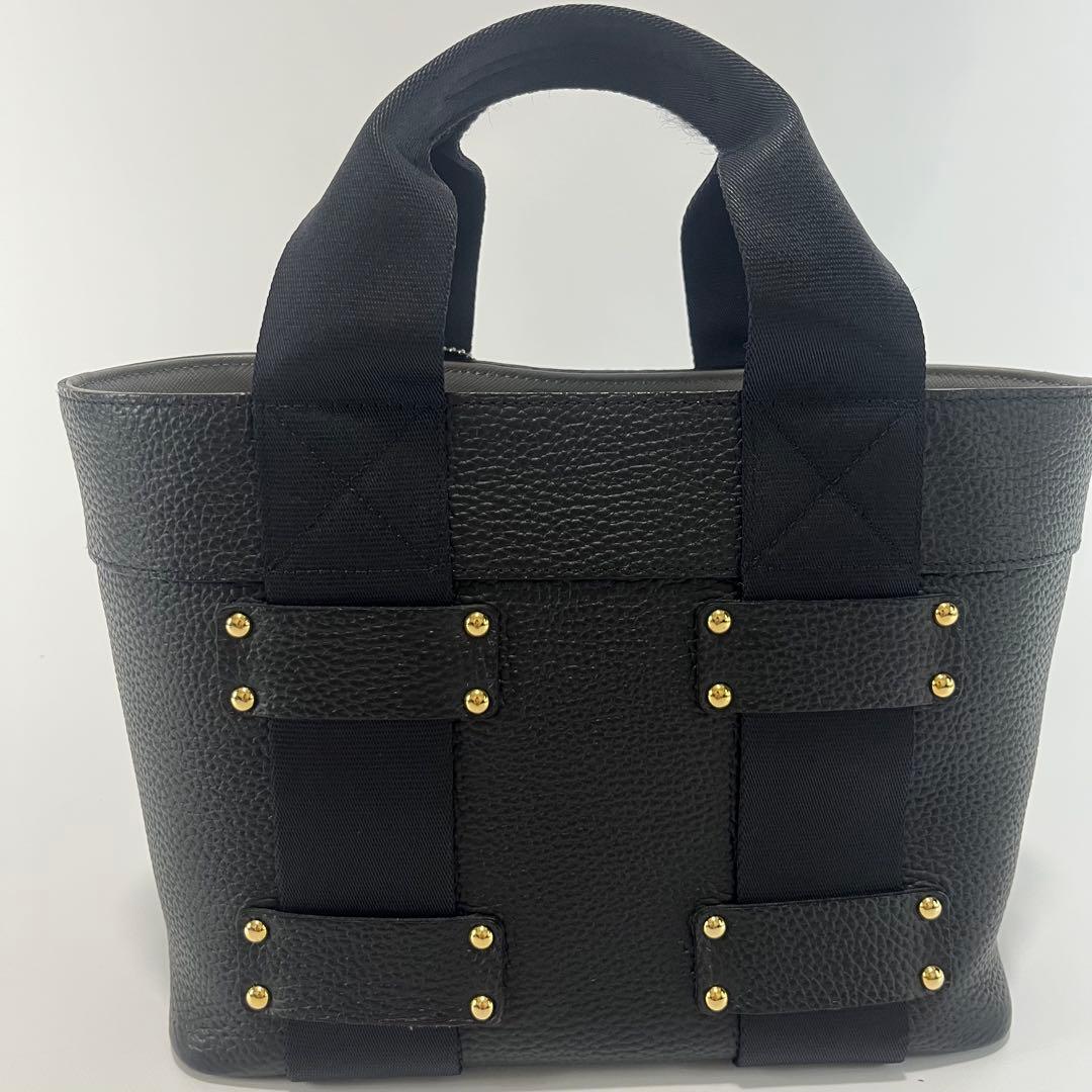 未使用級　A.D.M.J . デイリー　トートバッグ　レザー　ブラック　黒