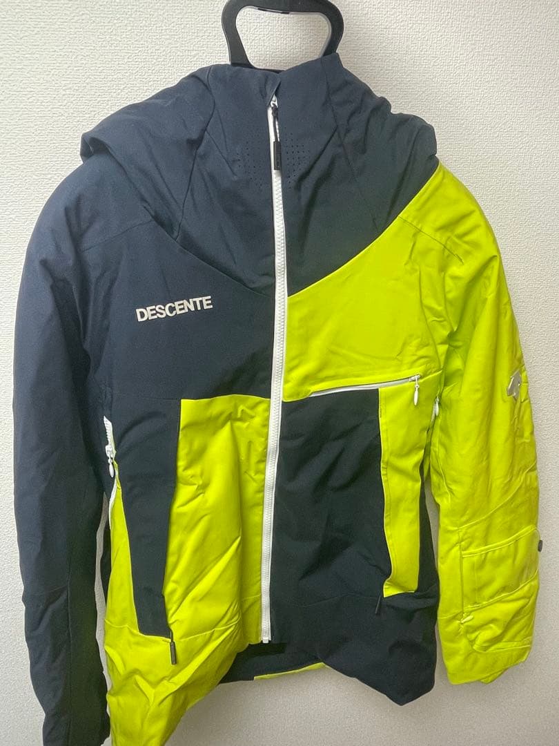 DESCENTE スキーウェア ネイビー/ライムグリーン