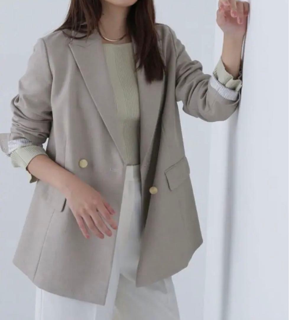 【美品】NATURAL BEAUTY BASIC ジャケット　ベージュ　M