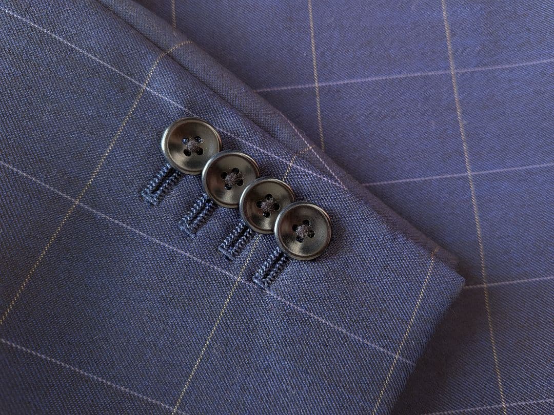 メンズ　スーツ　HILTON 紺　3点セット　A5