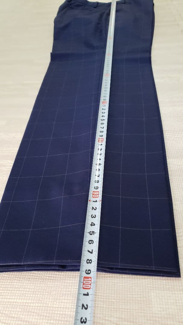 メンズ　スーツ　HILTON 紺　3点セット　A5