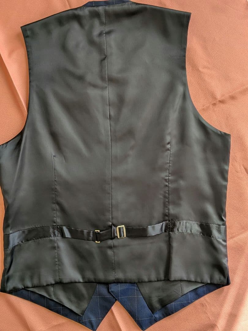 メンズ　スーツ　HILTON 紺　3点セット　A5