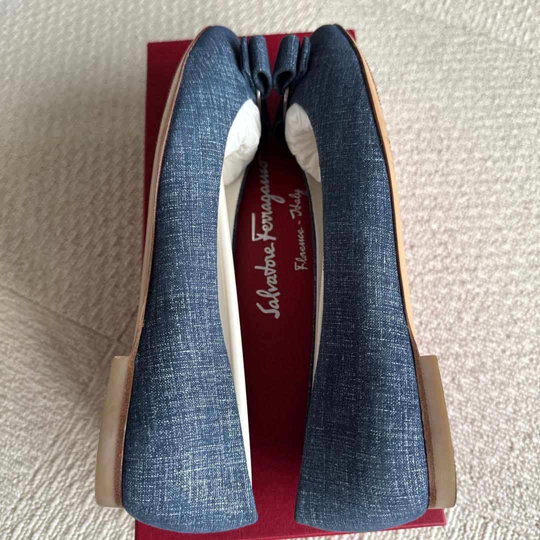 Salvatore Ferragamo デニム フラットシューズ