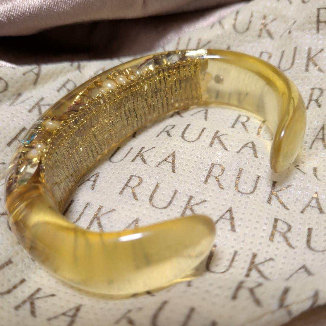 RUKA レジン バングル マルチカラー