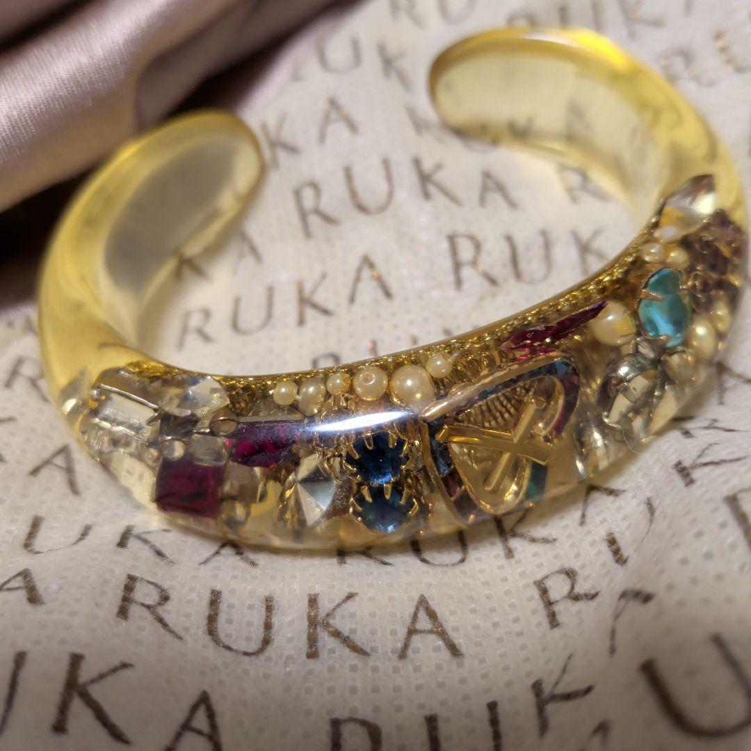 RUKA レジン バングル マルチカラー