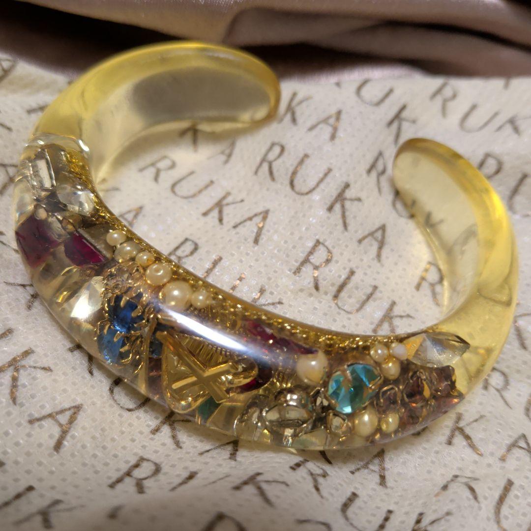 RUKA レジン バングル マルチカラー