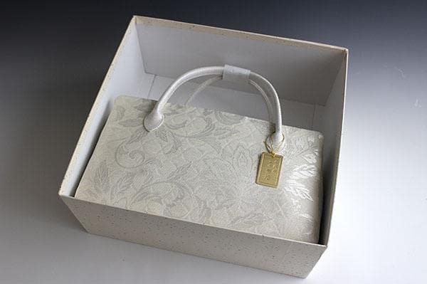 新品未使用 ！！特別セール！！京都 西陣 正絹 帯使用 利休バッグ 25919