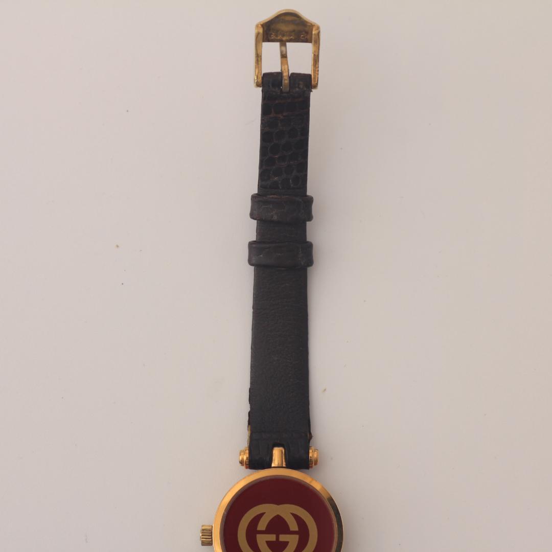 稼働品 グッチ GUCCI シェリーライン ヴィンテージ ゴールド 腕時計 箱付