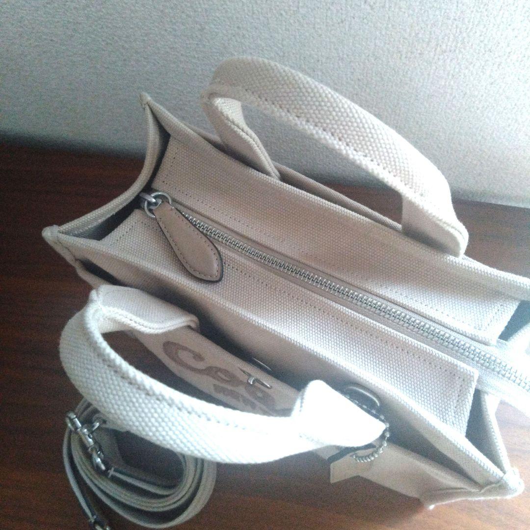 Coach カーゴトート 26 キャンバス 2way ショルダー ベージュ