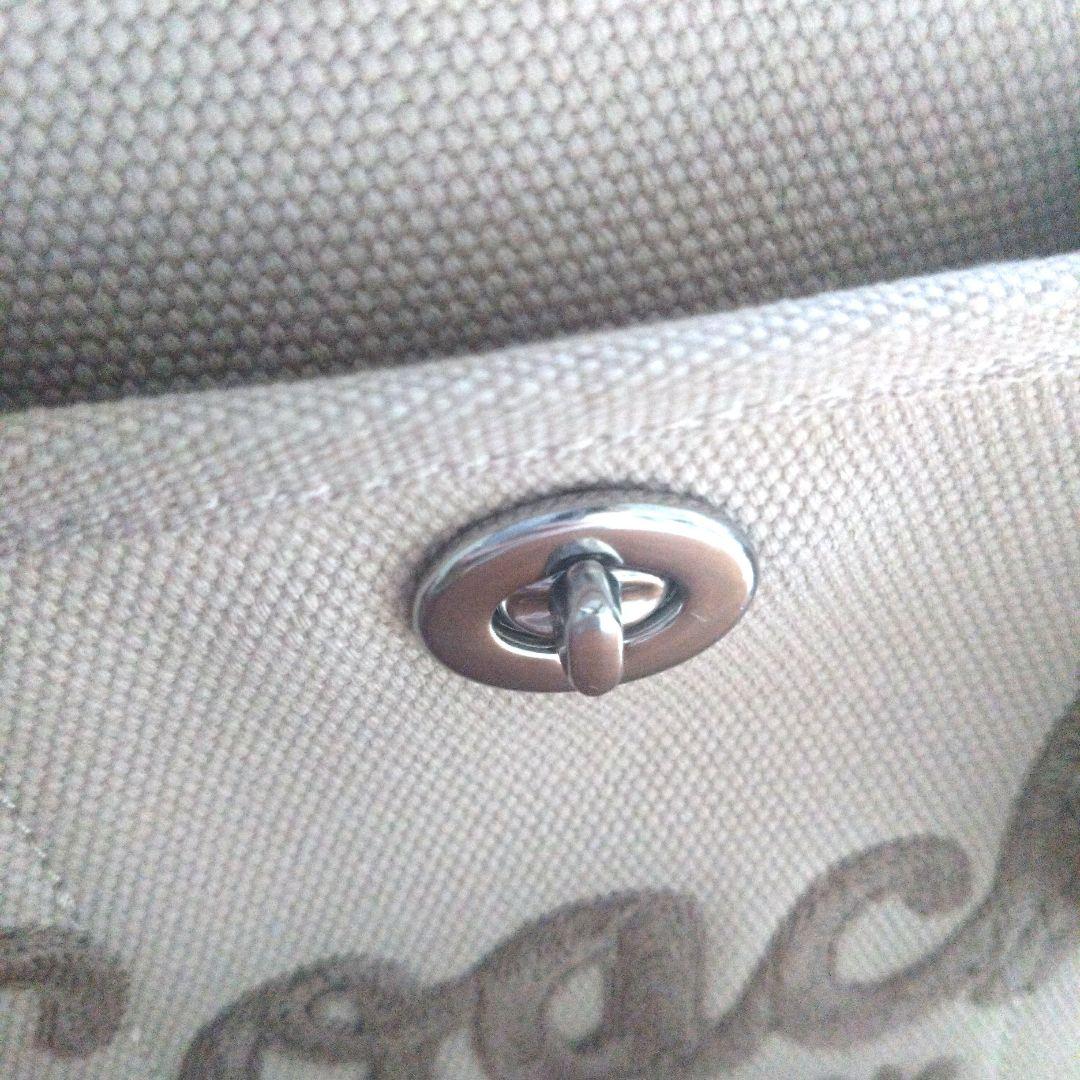 Coach カーゴトート 26 キャンバス 2way ショルダー ベージュ