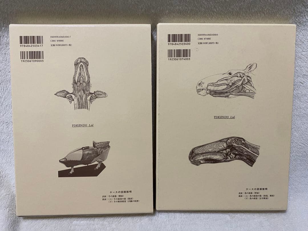 新編 家畜比較解剖図説 上巻・下巻 (下巻のみ裁断済み)