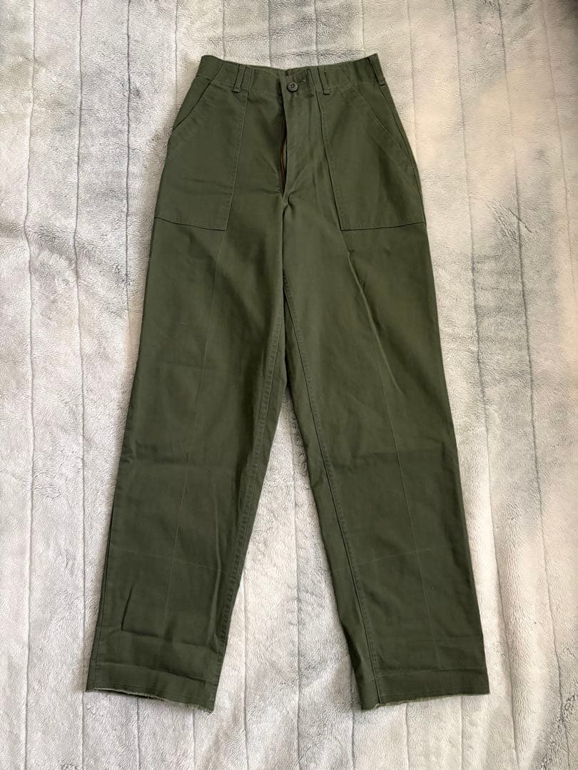 70's US ARMY 実物og507 ミリタリー ベイカーパンツ 28×31