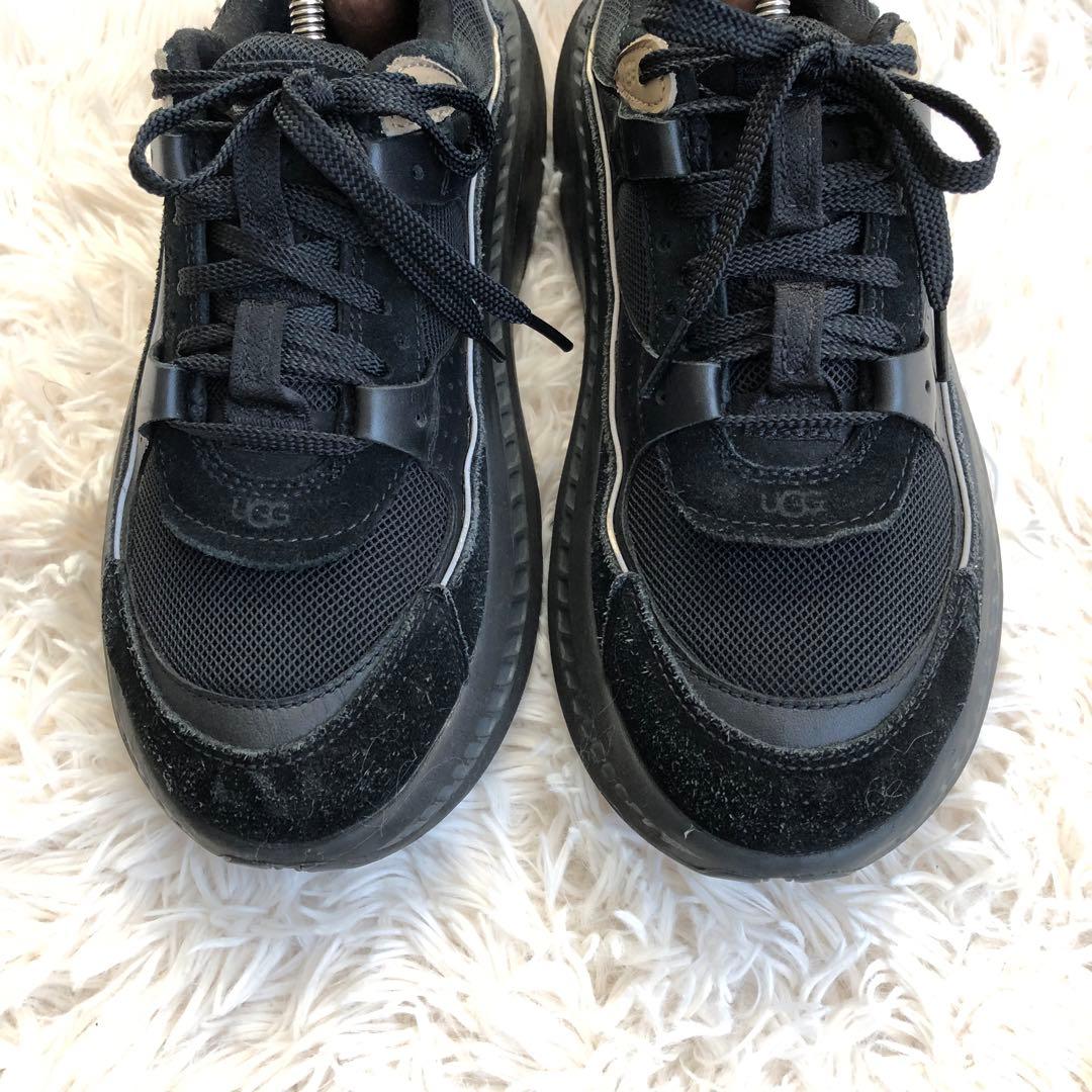 UGG　厚底スニーカー　ブラック　24.5cm　CA805V2　1127110