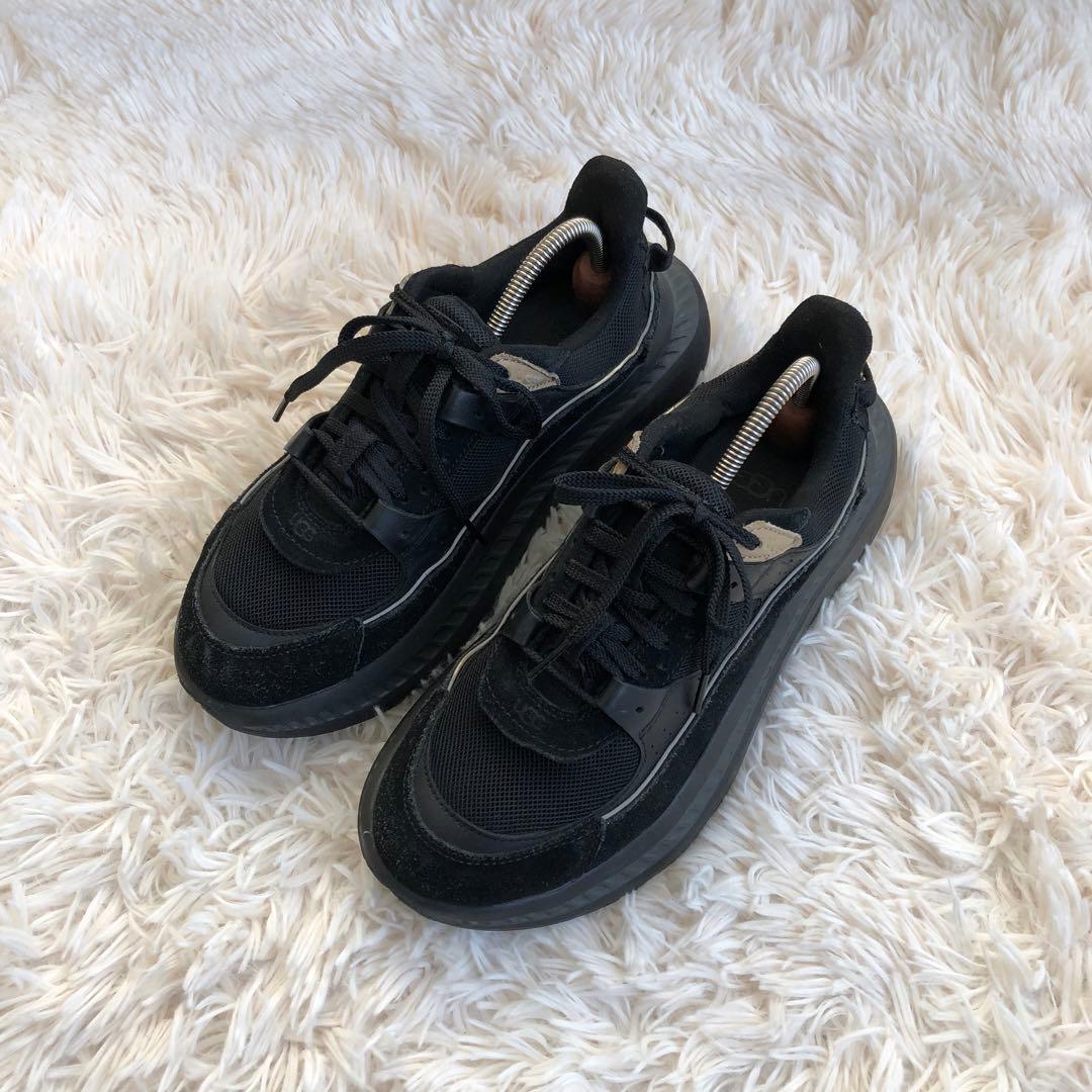 UGG　厚底スニーカー　ブラック　24.5cm　CA805V2　1127110