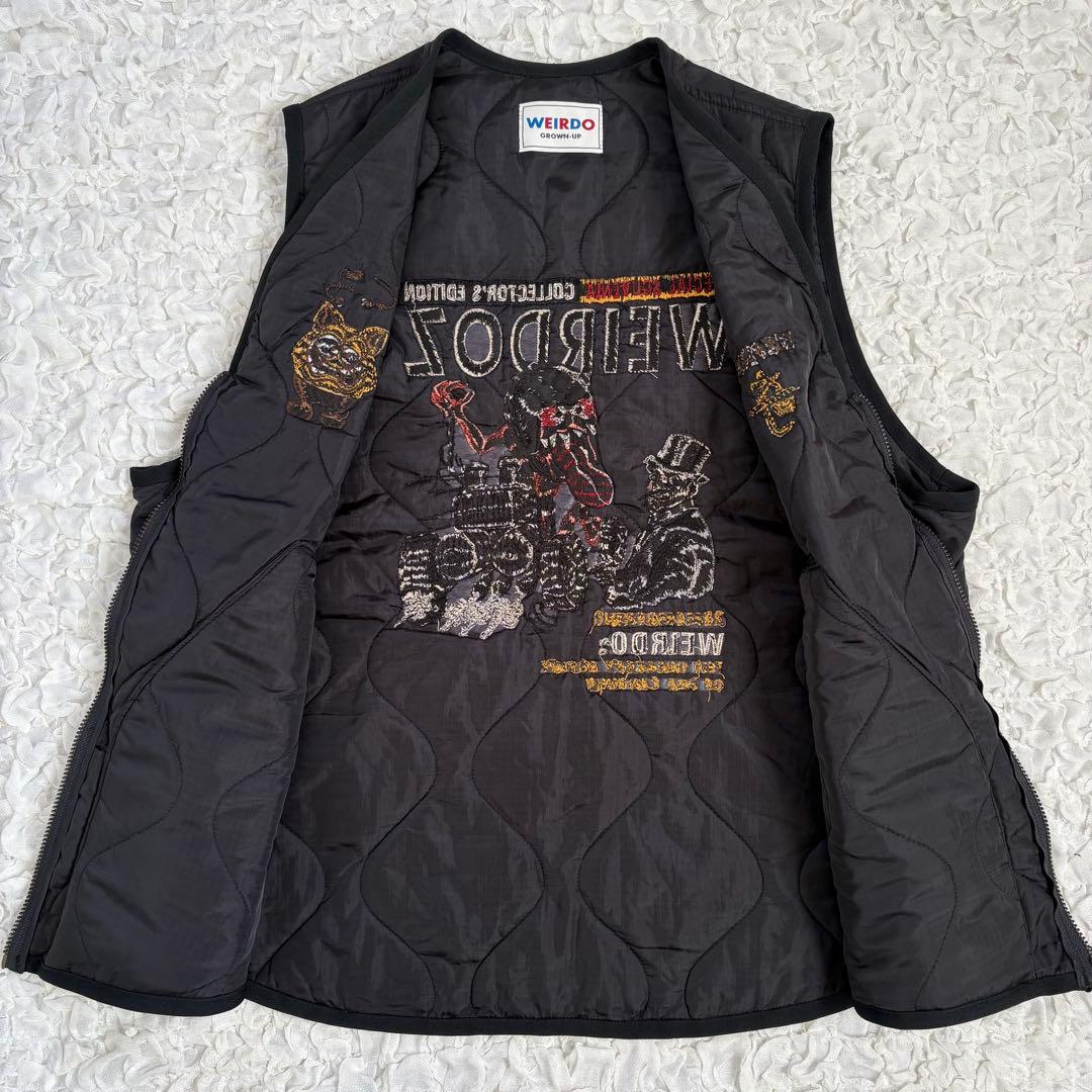 【XL】weirdo スーベニア中綿キルティングベスト　ベトジャン