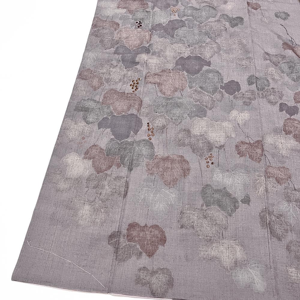 キリコまる様 リクエスト 重要無形文化財結城紬 手描友禅 葡萄 №ymk0050