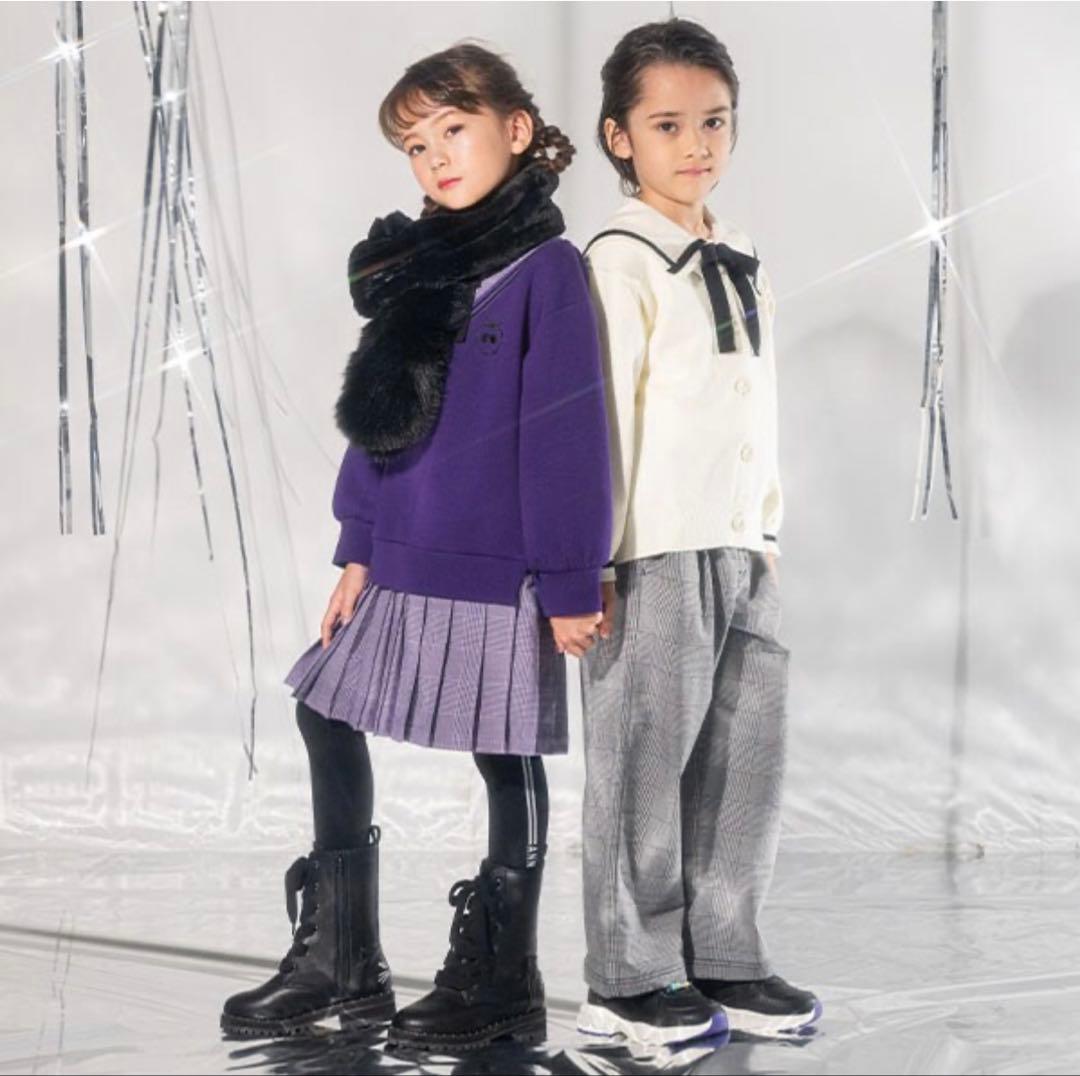 ANNASUI miniグレンチェックレイヤード風ワンピース