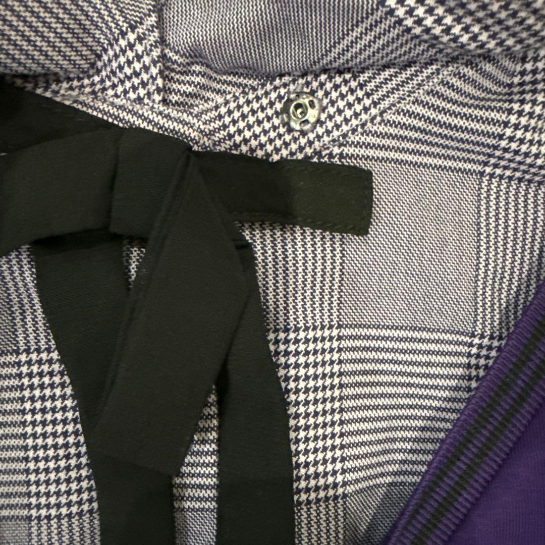 ANNASUI miniグレンチェックレイヤード風ワンピース