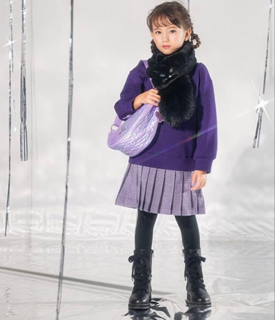 ANNASUI miniグレンチェックレイヤード風ワンピース