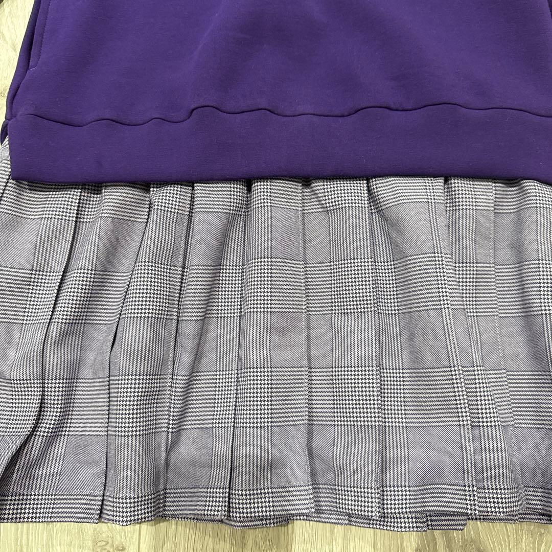 ANNASUI miniグレンチェックレイヤード風ワンピース