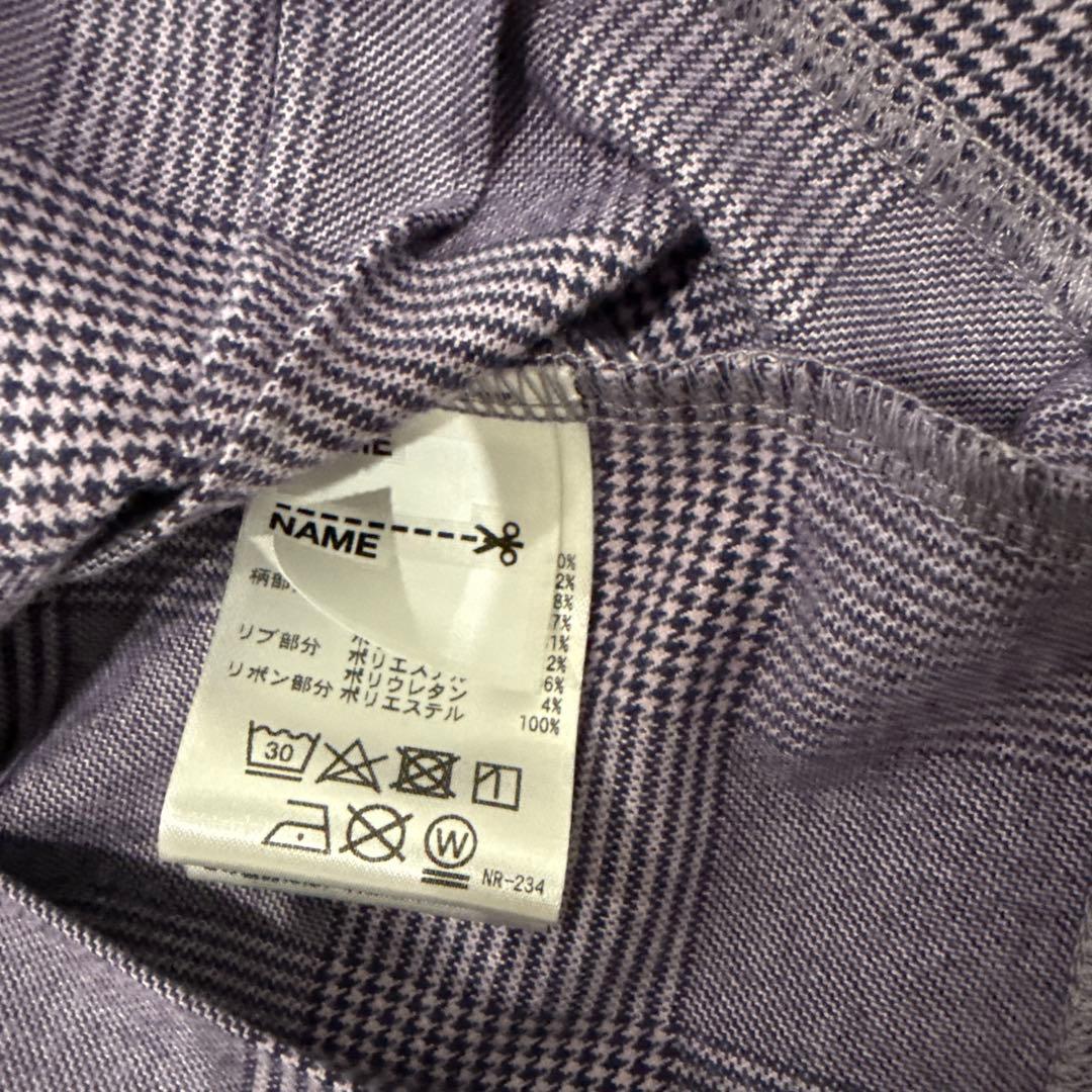 ANNASUI miniグレンチェックレイヤード風ワンピース