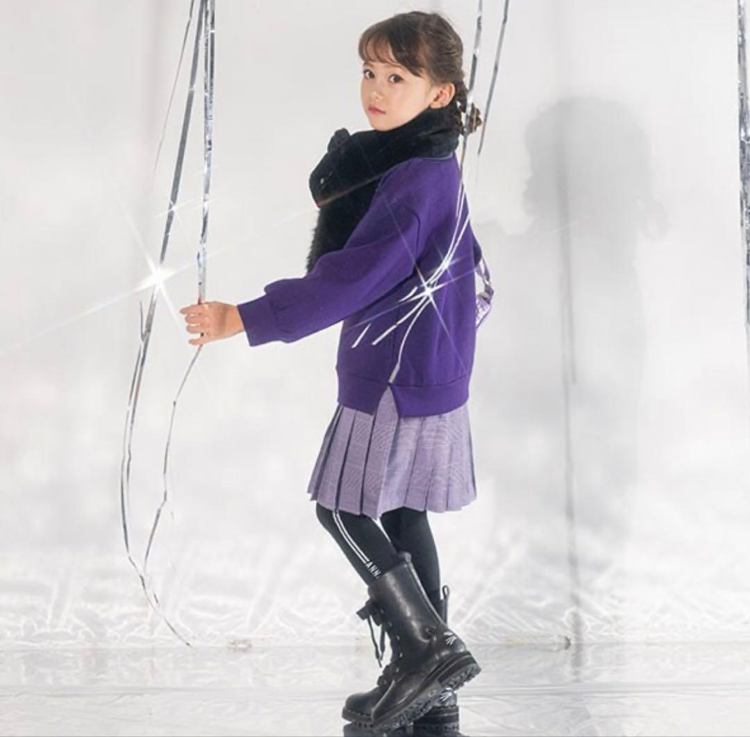 ANNASUI miniグレンチェックレイヤード風ワンピース