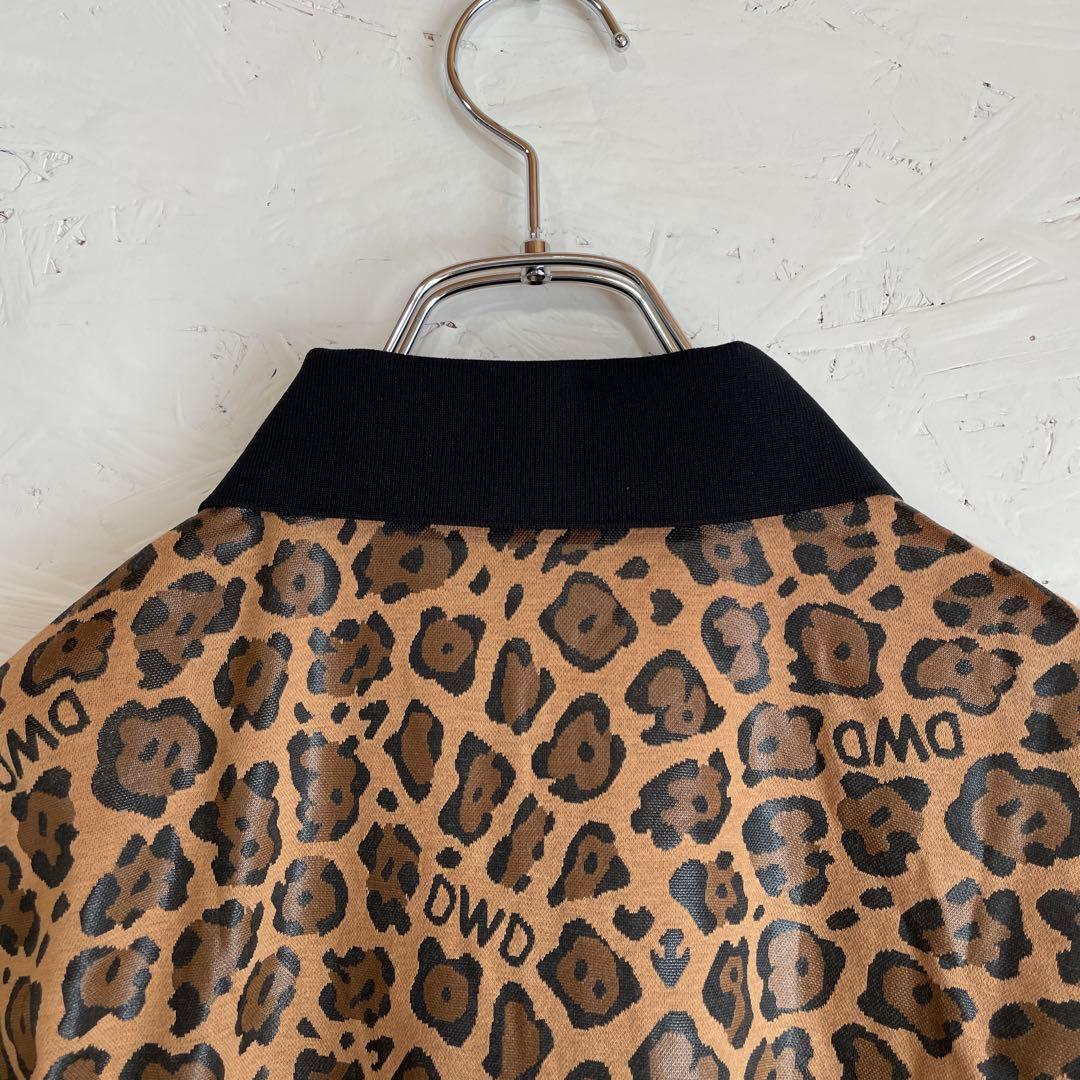 日本製　ゴルフウェア【DANCE with DRAGON】ヒョウ柄ポロシャツ　2