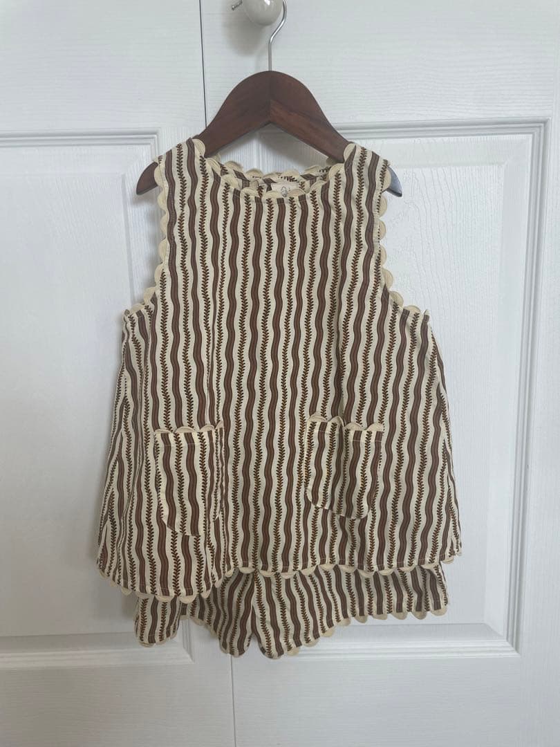 Apolina 5-7y ストライプ セットアップ