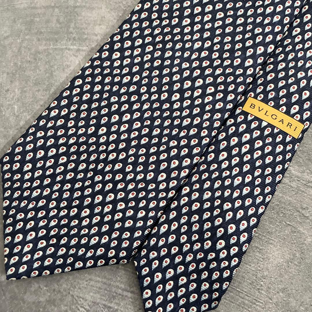 BVLGARIシルクネクタイ×LONNER純毛漆黒ダブルスーツ 成人式 卒業式