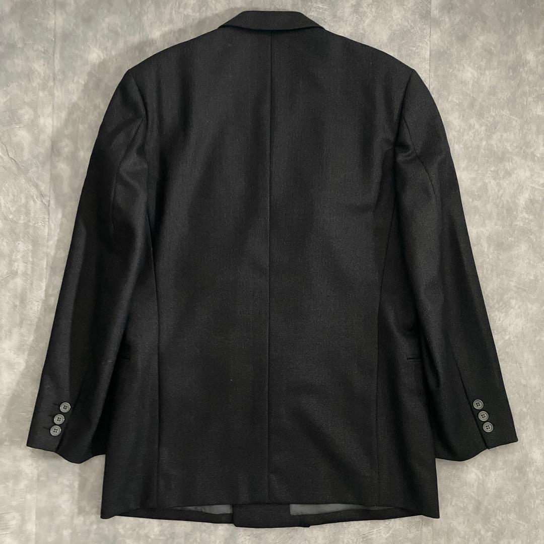 BVLGARIシルクネクタイ×LONNER純毛漆黒ダブルスーツ 成人式 卒業式