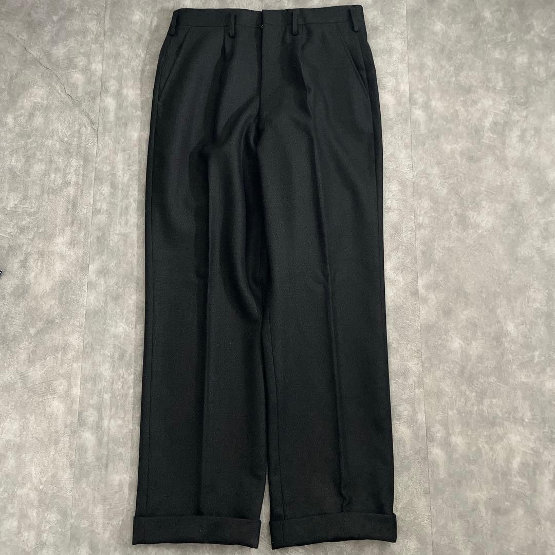 BVLGARIシルクネクタイ×LONNER純毛漆黒ダブルスーツ 成人式 卒業式