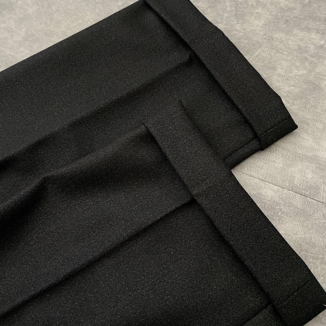 BVLGARIシルクネクタイ×LONNER純毛漆黒ダブルスーツ 成人式 卒業式