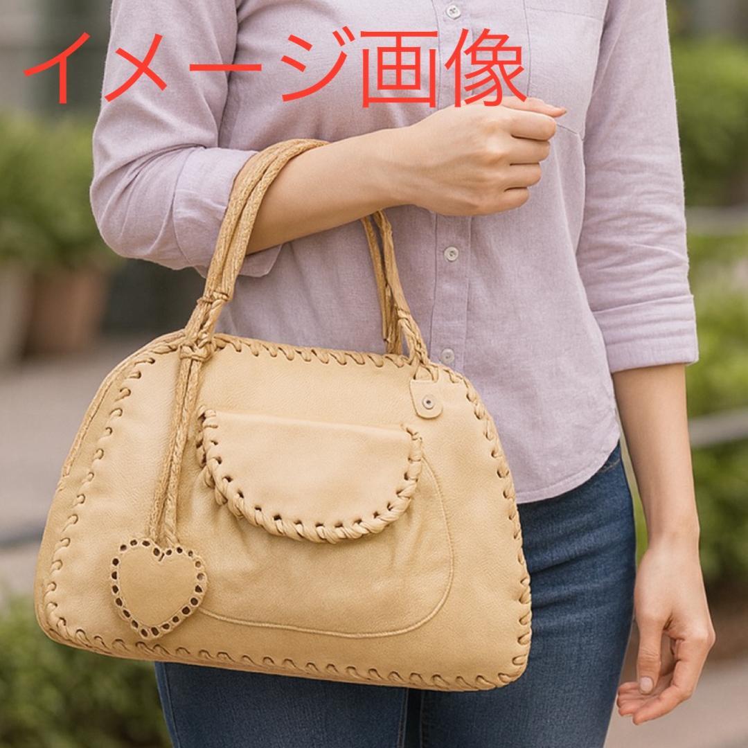 ディオール　トロッター　ハンドバック　 ハート型アクセサリー　ベージュ　男女兼用