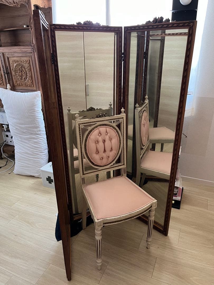 【Shokpan】定価40万以上mirror3面鏡2面鏡にもなります。