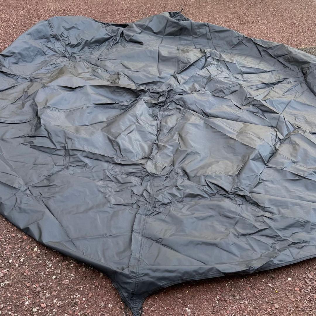 BLACKDOG ヘキサゴン 自動テント 6〜8人用／ブラック／ワンタッチ