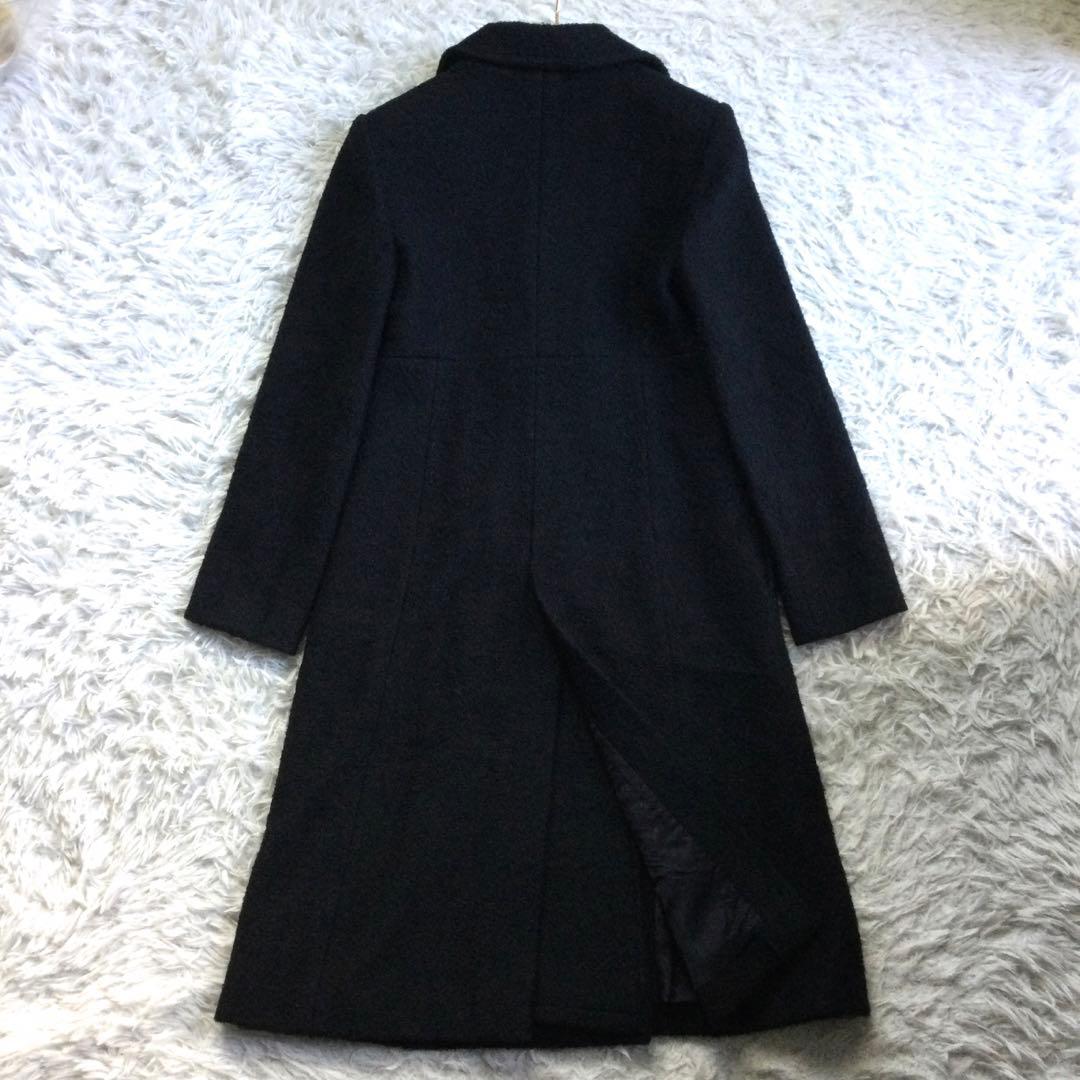 BALENCIAGA★バレンシアガ ブークレ ダブルロングコート 黒 38