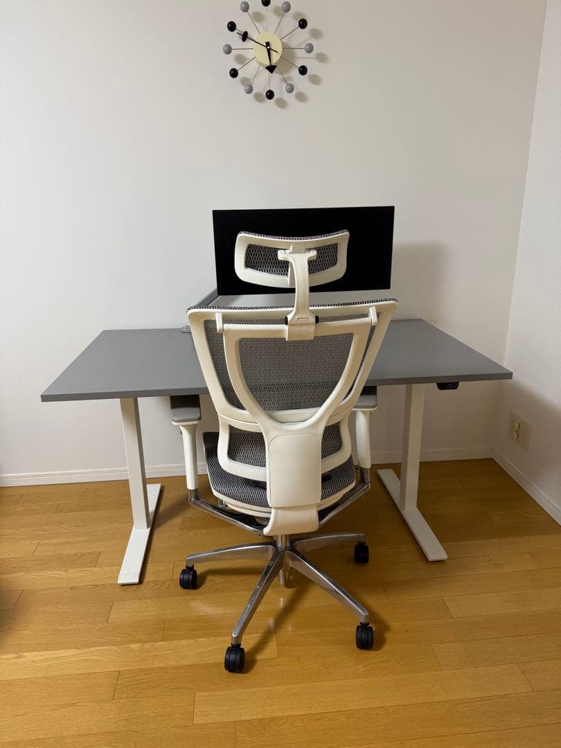 IKEA RODULF ロドゥルフ デスク 電動昇降式 グレー