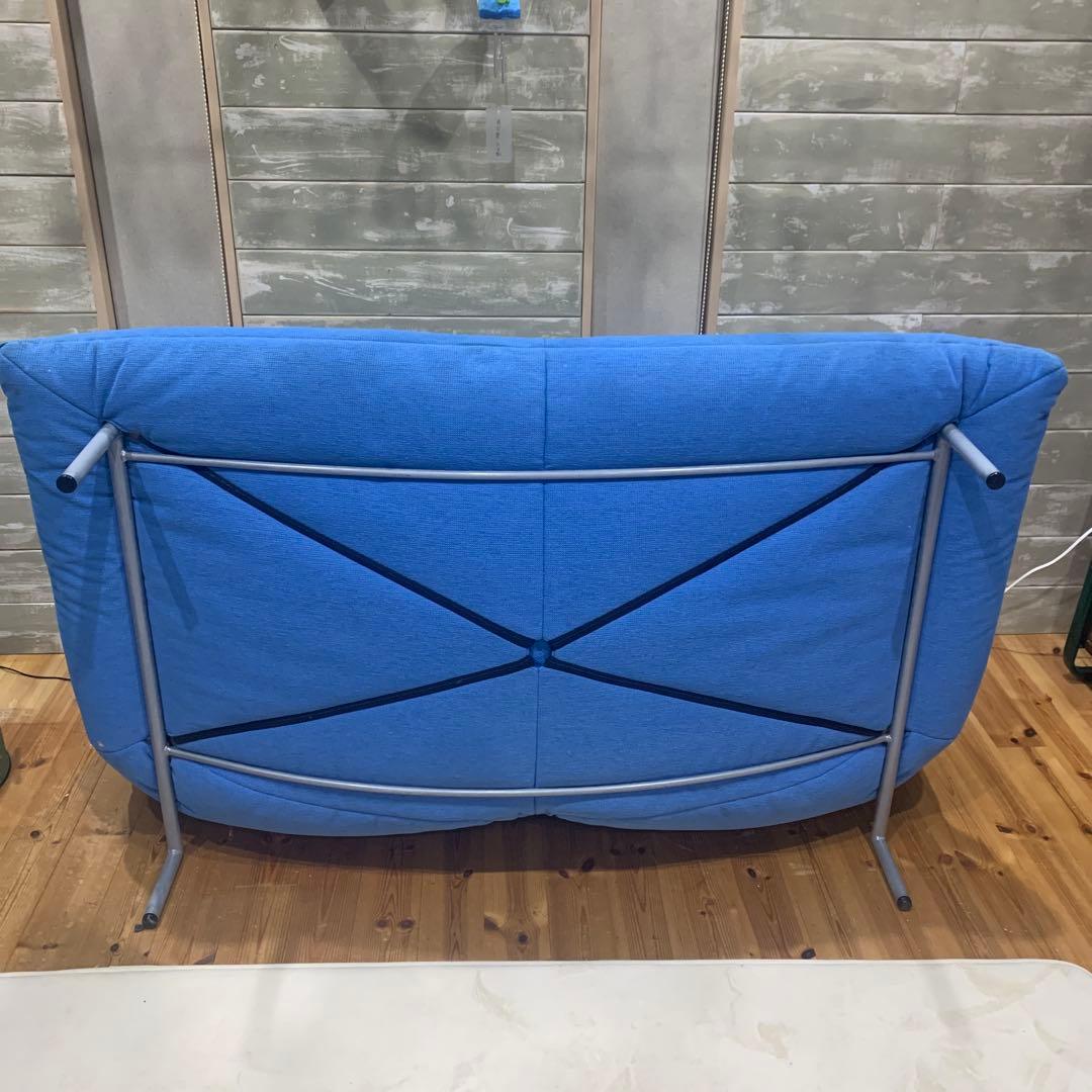 リーンロゼ　2人掛けソファ　リクライニングなし　ブルー