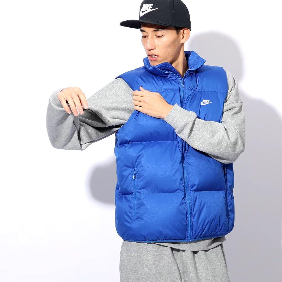 L 新品 ナイキ パファー ベスト 中綿 プリマロフト ダウンベスト メンズ