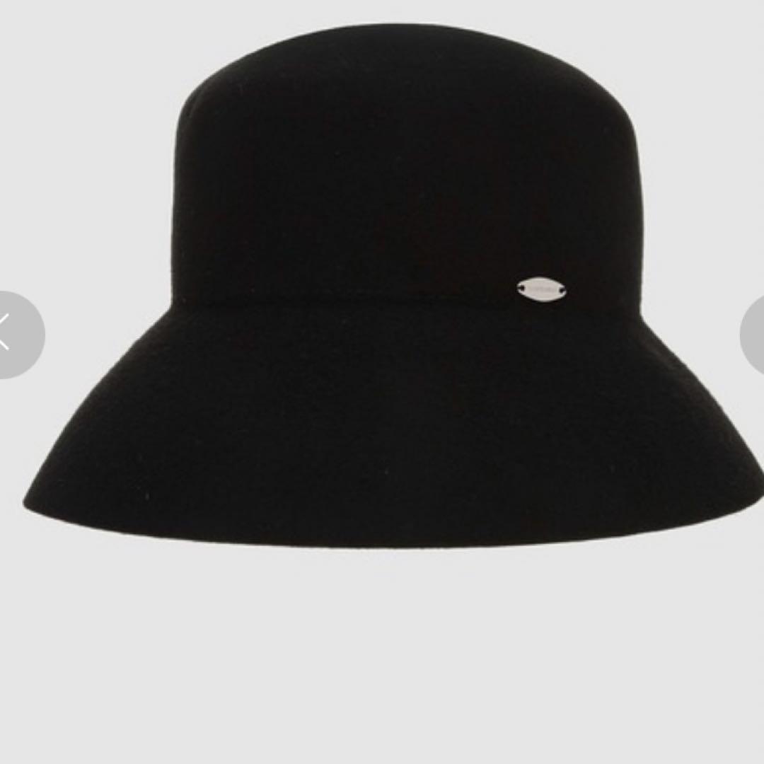 KISHIDAMIKI ウールクロシェハット ブラック