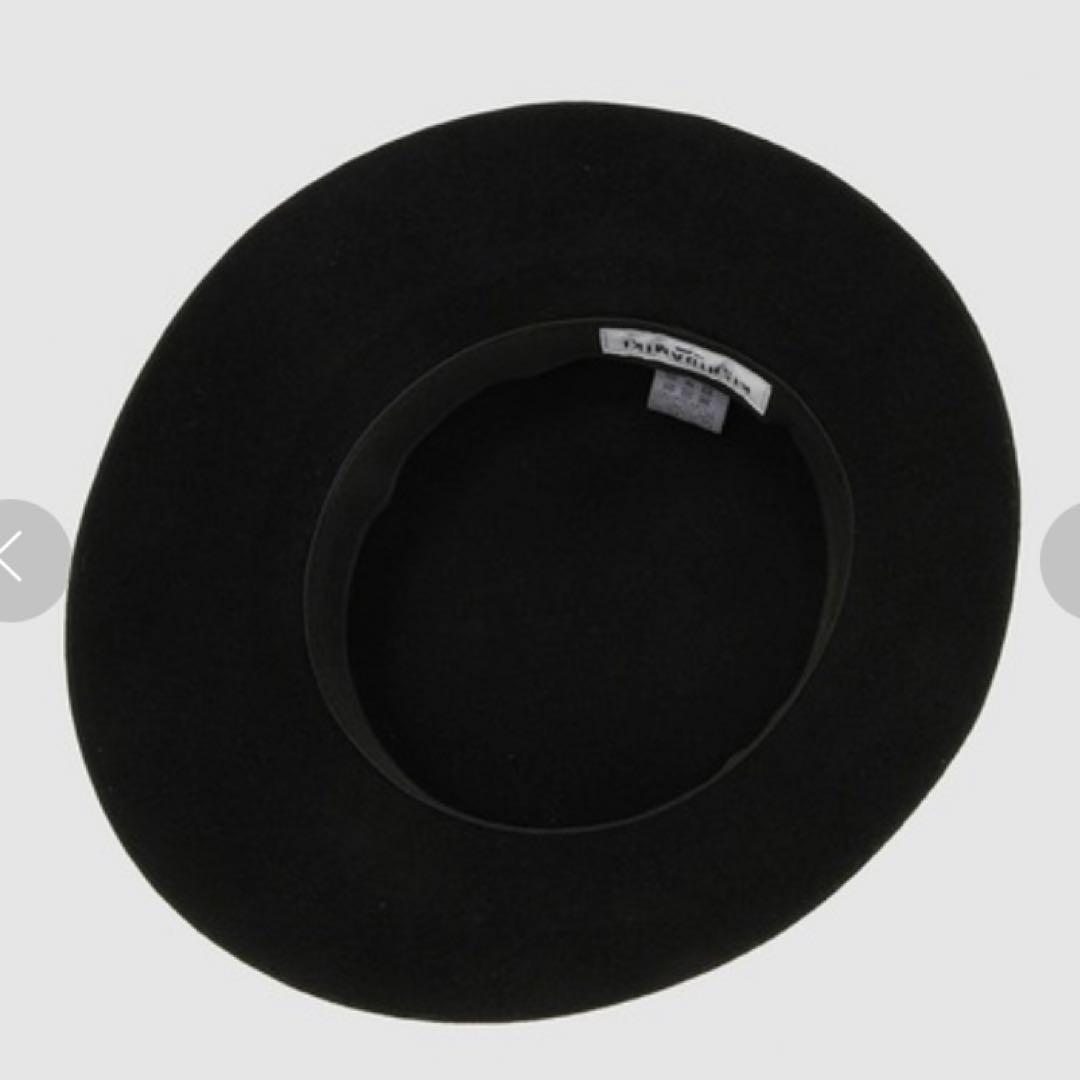 KISHIDAMIKI ウールクロシェハット ブラック